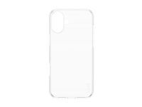 Zadný kryt pre mobilný telefón - termoplastický polyuretán (TPU), polykarbonát (PC), oleofóbny povrch - priehľadná - pre Apple iPhone 16 Plus