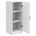 vidaXL Servírovacia skriňa Biela s vysokým leskom 33 x 34,5 x 87 cm