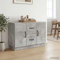 vidaXL Servírovacia skriňa so zásuvkou Betónovo sivá 89 x 34,5 x 57 cm