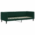 vidaXL Denná posteľ tmavozelená 80x200 cm zamat