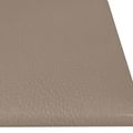 vidaXL Nástenný čelník 12 ks 60 x 15 cm Kapučínová látka