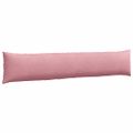 vidaXL Vankúše na pohovku 2 pcs Ružová 200 x 40 cm Kordúrová tkanina
