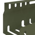 vidaXL Úložný box na káble pod stôl 2 ks Olivovo zelená 43 x 9 x 11 cm