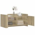 vidaXL Konferenčný stolík dub sonoma 100x50x50 cm kompozitné drevo