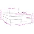 vidaXL Boxspring posteľ s matracom zelená 140x190 cm látka