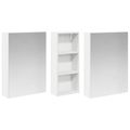 vidaXL Set kabinetov do kúpeľne 3 ks 130 x 14,5 x 70 cm