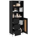 vidaXL Highboard 2 ks Čierny dub 69,5 x 34 x 180 cm
