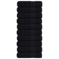 vidaXL Utierky na ruky FROGN 10 ks čierne 50x100 cm 360 g/m²