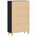 vidaXL Highboard Čierny dub 70 x 31 x 115 cm Kompozitné drevo