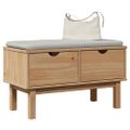 vidaXL Lavica do predsiene OTTA 80x40x45 cm borovicový masív