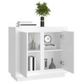 vidaXL Komoda biela 80x34x75 cm kompozitné drevo