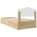 vidaXL Rám postele Sonoma dub 100 x 200 cm Kompozitné drevo