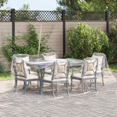 vidaXL Plachta 350 gsm Priehľadná 5 × 3,5 m PVC