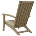 vidaXL Záhradná stolička Adirondack bledohnedá polypropylén