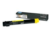 Extra vysoká výťažnosť - žltá - originálna - kazeta s farbivom LCCP - pre Lexmark C950DE, C950dte