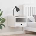 vidaXL Nočný stolík 2 ks Biela 38 x 36 x 29,5 cm Borovicový masív