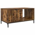 vidaXL Konferenčný stolík Dymová dub 90 x 49 x 46 cm Kompozitné drevo