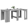 vidaXL Jedálenský stôl 180 x 85 x 75 cm Kompozitné drevo Sivý Sonoma