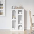 vidaXL Servírovacia skriňa ELST Biela 59 x 35 x 100,5 cm