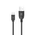 Kábel Maxlife USB - USB-C 2,0 m 3A čierny