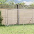 vidaXL Vonkajší koterec pre psov strieborný 4x12x2 m pozinkovaná oceľ