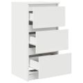 vidaXL Komoda biela 37,5x35x76 cm spracované drevo