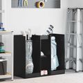 vidaXL Golfová skriňa Jednofarebný Čierny dub 102 x 45 x 85,5 cm