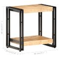 vidaXL Príručný stolík 40x30x40 cm surový mangovníkový masív