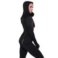 Dámska bežecká mikina 1/2 Zip Pulse Black - GymBeam, veľkosť M, veľkosť oblečenia M