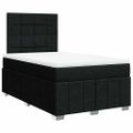 vidaXL Boxspring posteľ s matracom čierna 120x190 cm látka