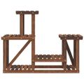 vidaXL Stojan na kvetiny 90x25x73,5 cm masívna jedľa