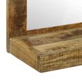 vidaXL Kúpeľňové zrkadlo Hnedá 50 x 22 x 70 cm Masívne mango drevo