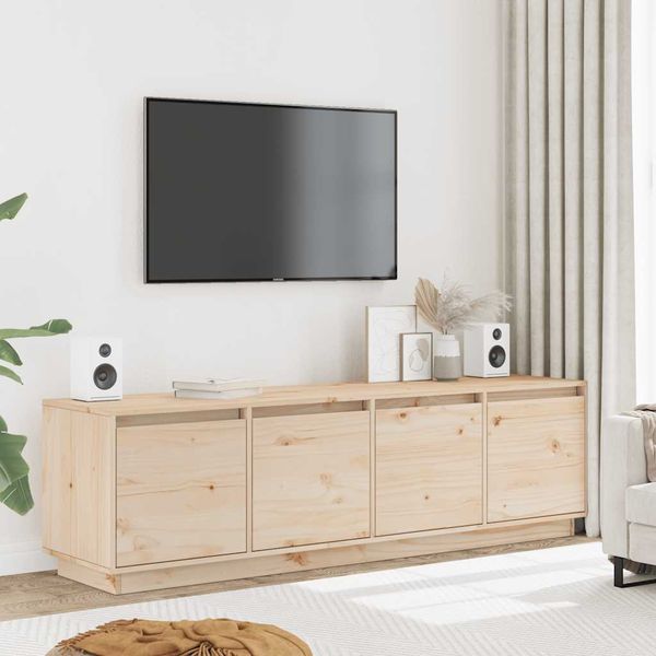 vidaXL TV skrinka 156x37x45 cm masívna borovica