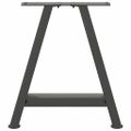 vidaXL Nohy konferenčného stolíka v tvare A, 2 ks, antracitové, 50 x (42-43) cm, oceľ