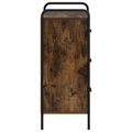 vidaXL Servírovacia skriňa Dymový dub 97 x 33 x 81 cm Kompozitné drevo