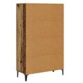vidaXL Highboard Staré drevo 70 x 31 x 115 cm Kompozitné drevo