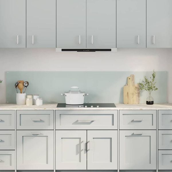 vidaXL Kuchynský obklad 2 pcs Biela 100 x 40 cm tvrdené sklo