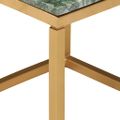 vidaXL Konferenčný stolík zelený 40x40x35 cm pravý kameň s mramorovou textúrou