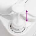 vidaXL Integrované kempingové WC biele 24+17 l HDPE a oceľ
