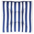 vidaXL Poduška na paletovú pohovku modro-biele pruhy 80x80x12 cm látka