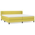 vidaXL Boxspring posteľ s matracom zelená 200x200 cm látka