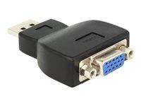 Video adaptér - DisplayPort so zástrčkami (male) do HD-15 (VGA) so zásuvkami (female) - čierna