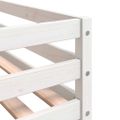 vidaXL Poschodová posteľ so závesmi modrá 80x200 cm masívna borovica
