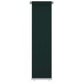 vidaXL Vonkajšia zatemňovacia roleta 65 (Š) x 230 (V) cm tmavozelená HDPE