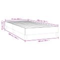 vidaXL Posteľný rám s boxspringom čierny 100x200 cm umelá koža