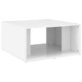 vidaXL Konferenčné stolíky 4 ks, lesklé biele 33x33x33 cm