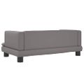 vidaXL Pelech pre psa sivý 80x45x30 cm umelá koža