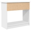 vidaXL Konzolový stolík so zásuvkami biely 85,5x38,5x74,5 cm