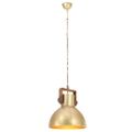 vidaXL Industriálna závesná lampa 25 W mosadzná 40 cm okrúhla E27