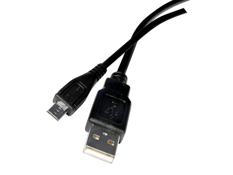 Kábel TIPA USB 2.0 A/Micro USB 1,8m čierny